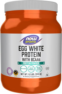 NOW Sports - Egg White Protein, Unflavored Powder