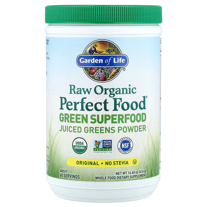 Garden of Life - Raw Organic Perfect Food Wheat Grass Juice Unflavored