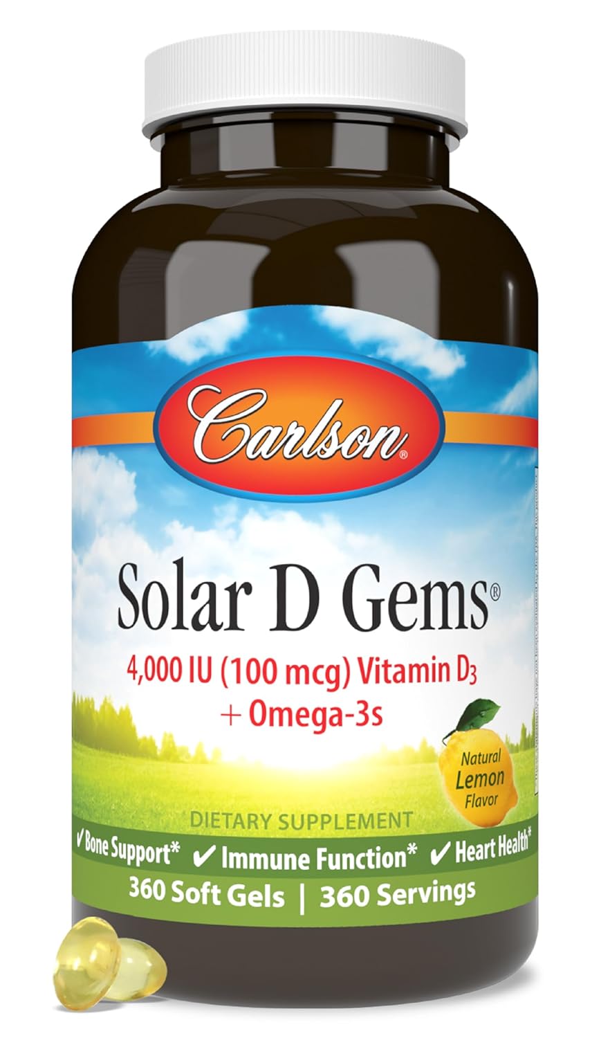 Carlson Labs Solar D Gems - 6,000 IU
