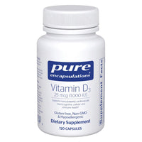 Pure Encapsulations - Vitamin D3  25mcg (1,000IU)