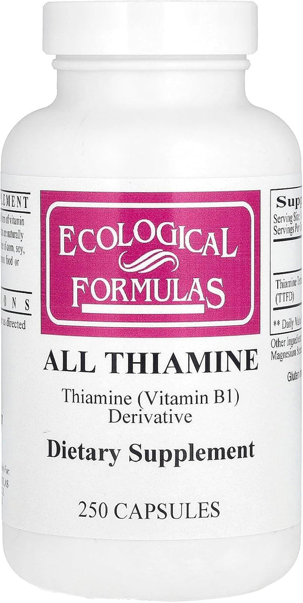 Ecological Formulas/Cardiovascular Research - All Thiamine  (fat soluble B1 - TTFD, 50 mg capsule)
