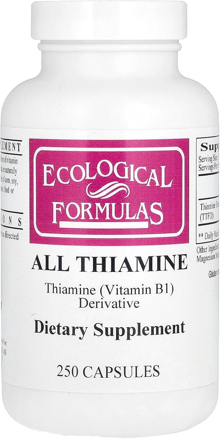 Ecological Formulas/Cardiovascular Research - All Thiamine  (fat soluble B1 - TTFD, 50 mg capsule)