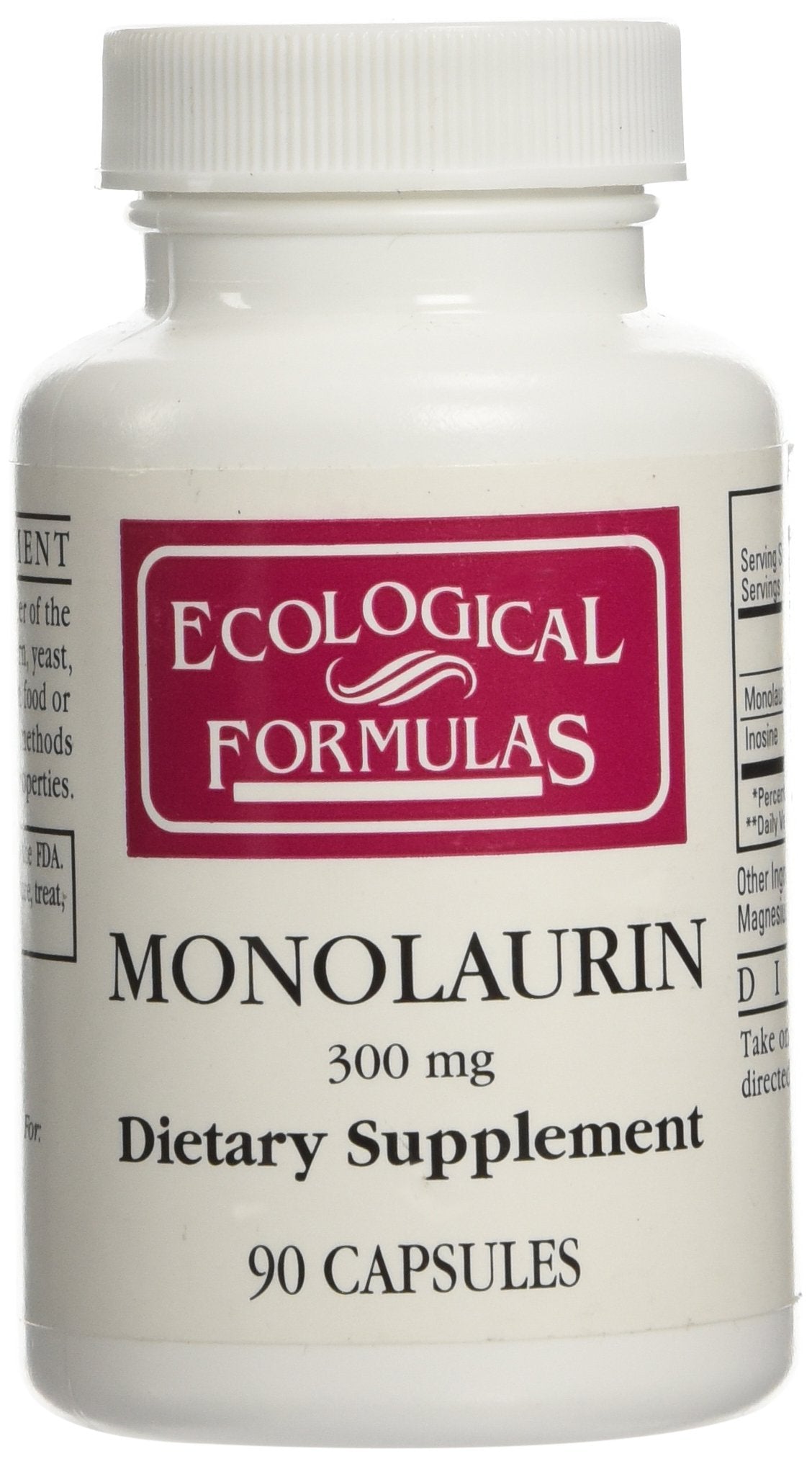 Ecological Formulas/Cardiovascular Research Monolaurin 300mg