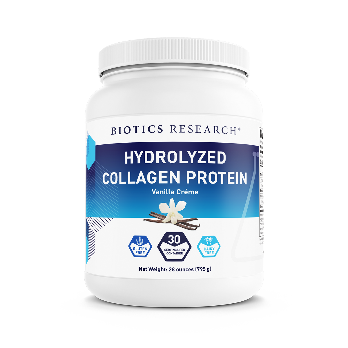 Biotics Research - MetabolicBiome Fuel Hydrolyzed Collagen Protein, Vanilla