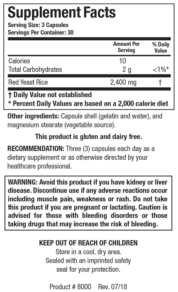 Biotics Research - Red Yeast Rice