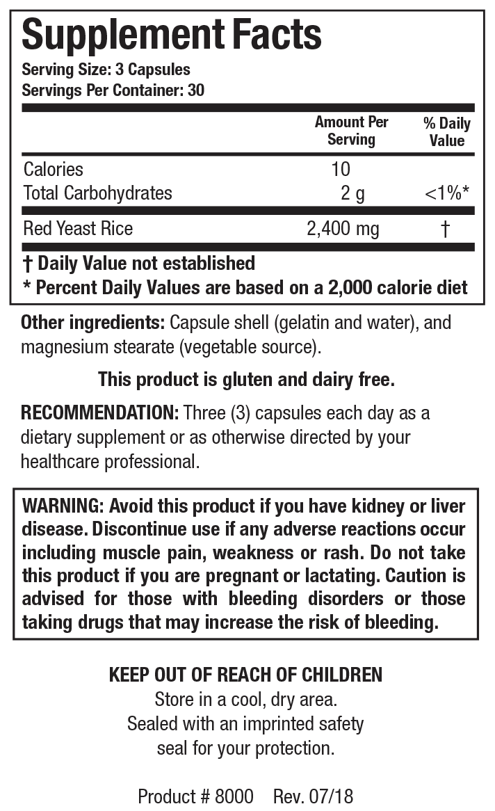 Biotics Research - Red Yeast Rice