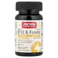 Jarrow Formulas - Methyl B-12 & Methyl Folate Lemon