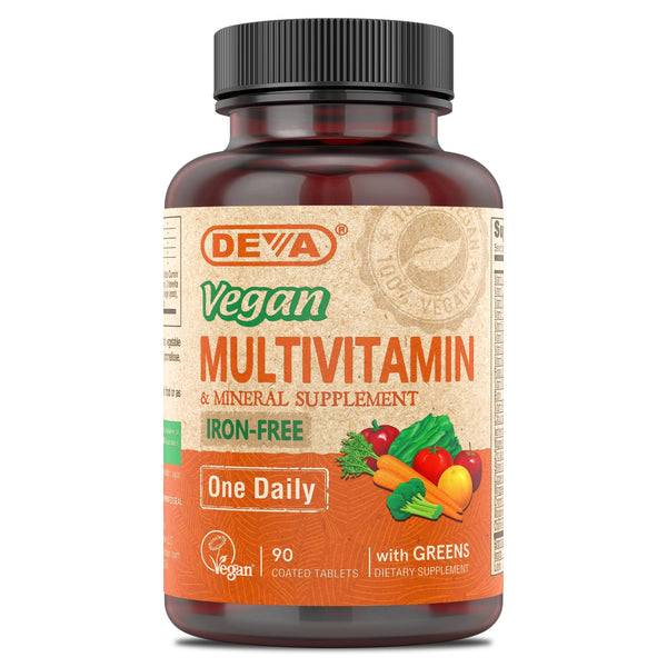 Deva Nutrition - Vegan Tiny Tablets Multivitamin (Iron-Free)
