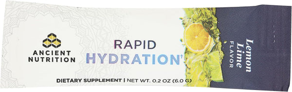 Ancient Nutrition - Rapid Hydration - Lemon Lime