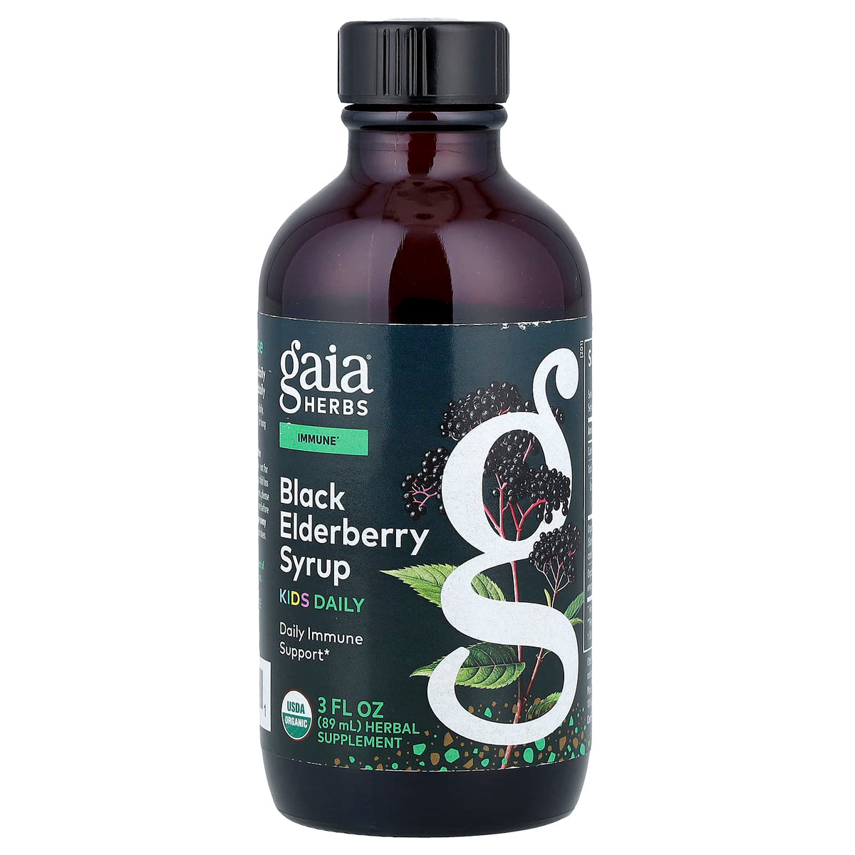 Gaia Herbs Pro Kids Black Elderberry Syrup — view 2