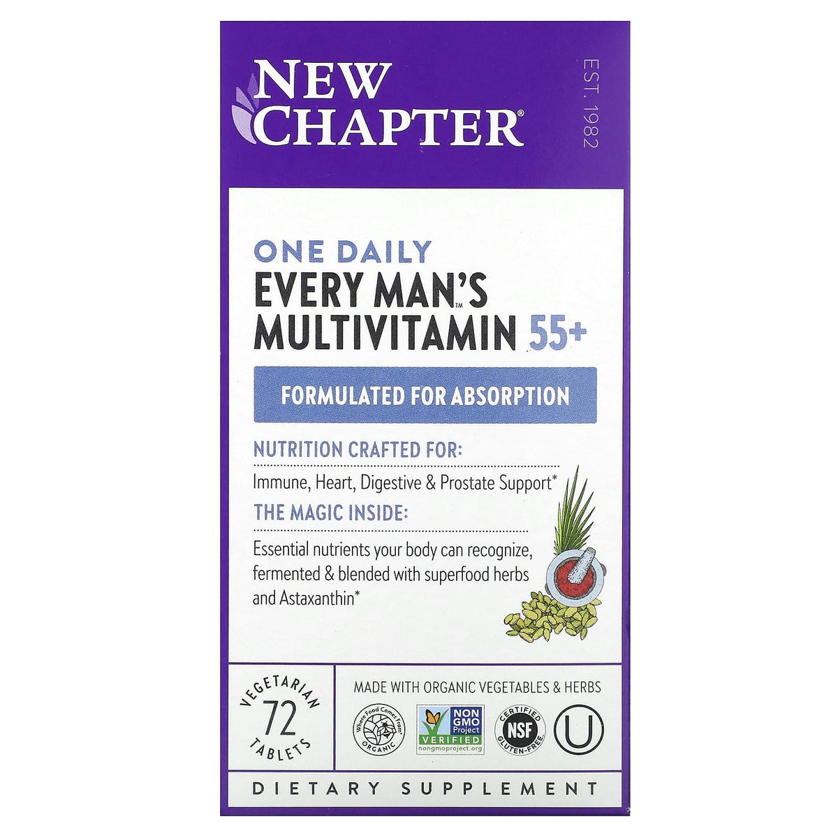 New Chapter Every Man's One Daily 55+ — view 2
