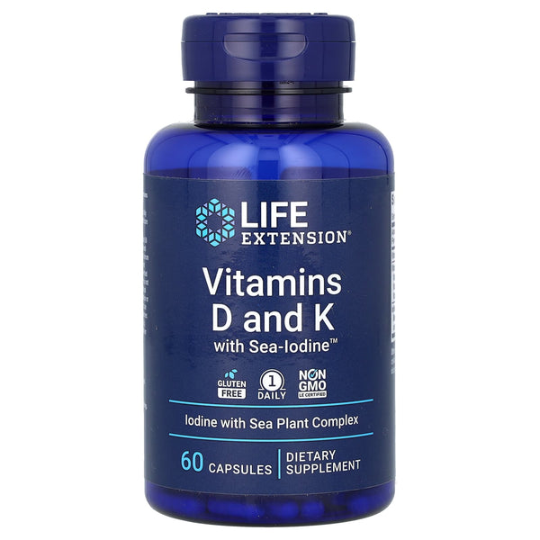 Life Extension - Vitamins D and K with Sea-Iodine