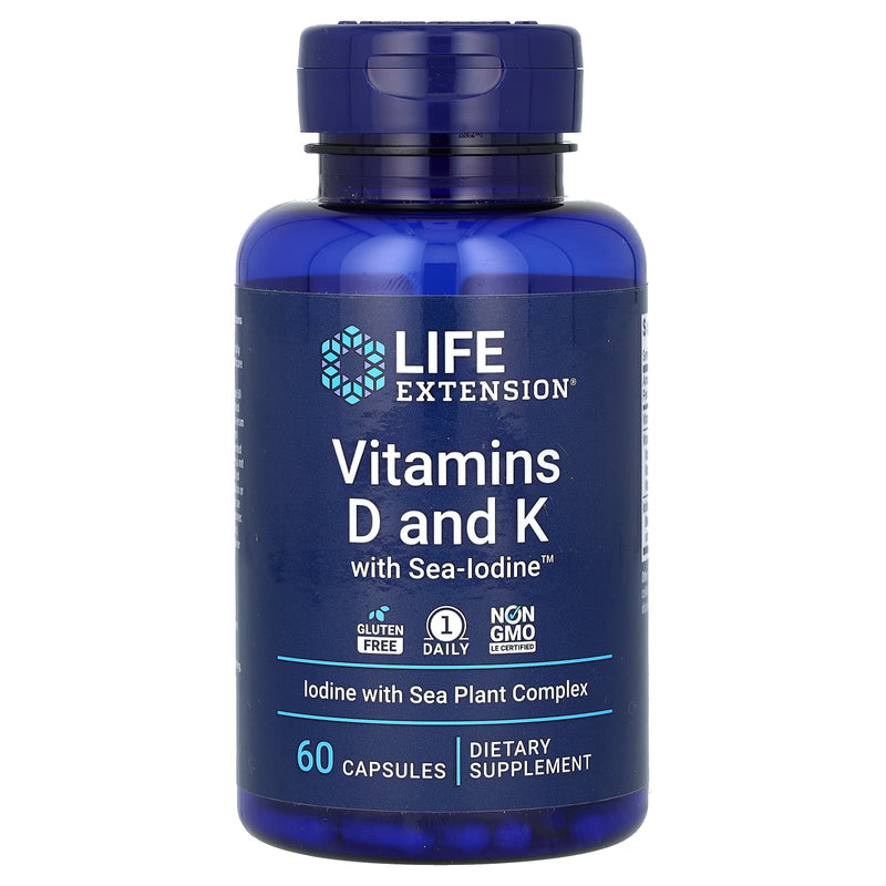 Life Extension - Vitamins D and K with Sea-Iodine