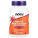 NOW Foods Natural Beta Carotene 25,000IU — view 2 — view 2