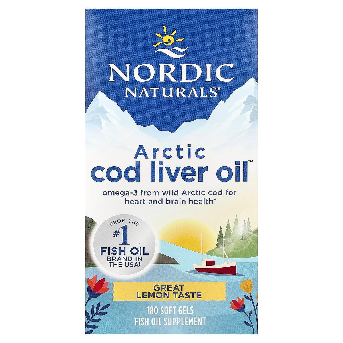 Nordic Naturals - Arctic Cod Liver Oil, Lemon