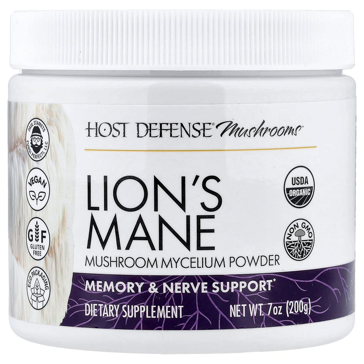 Host Defense Lion's Mane Mushroom Mycelium Powder — view 2