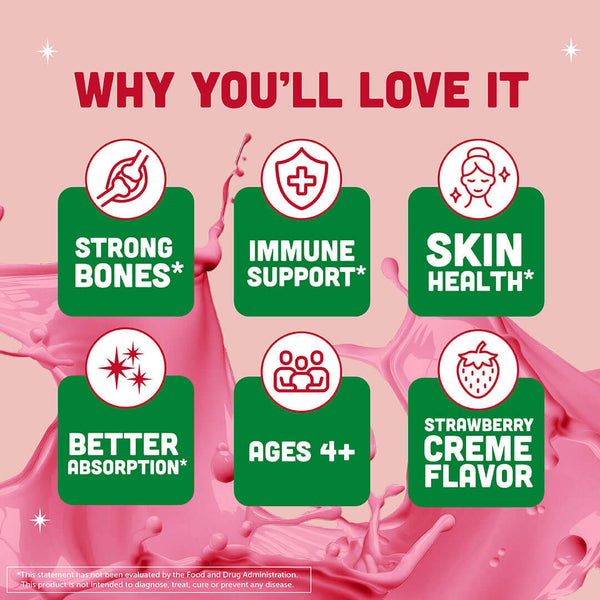 Barlean's Organic Oils - Seriously Delicious Vitamin D3 Strawberry Milkshake