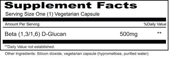 Priority One - Beta Glucan 500mg