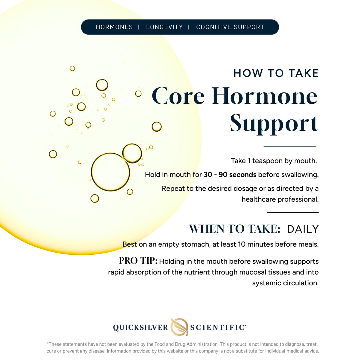 Quicksilver Scientific Core Hormone Support — view 3