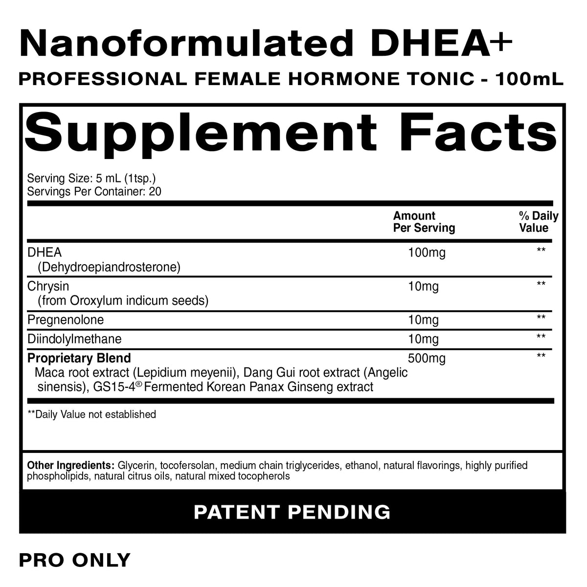 Quicksilver Scientific Nanoformulated DHEA+ Female Hormone Tonic — view 2