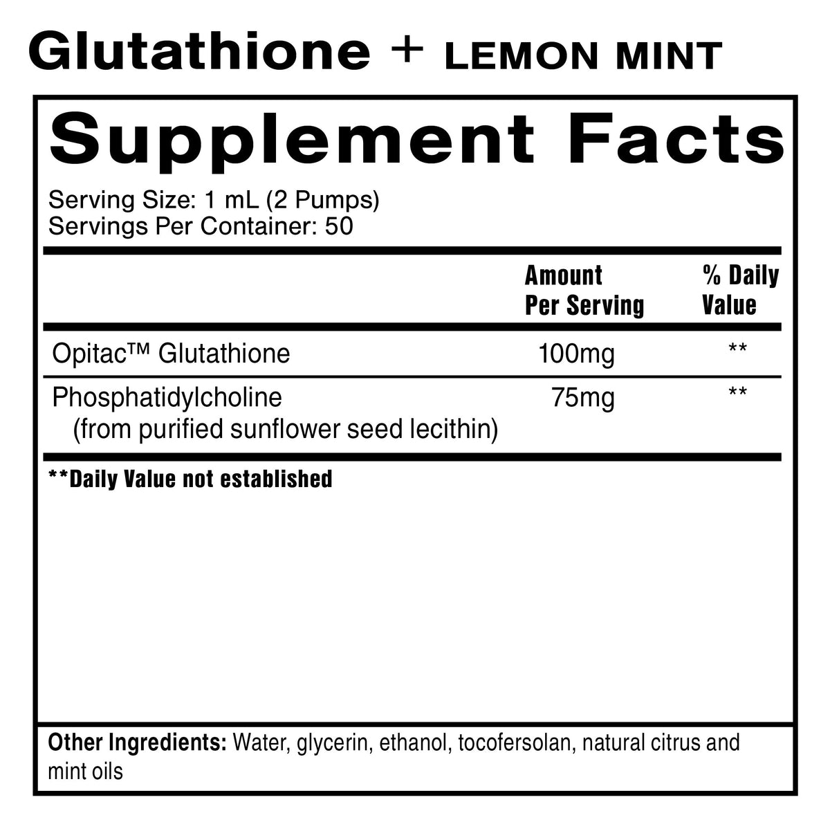 Quicksilver Scientific Liposomal Glutathione, Lemon Mint Flavor — view 5