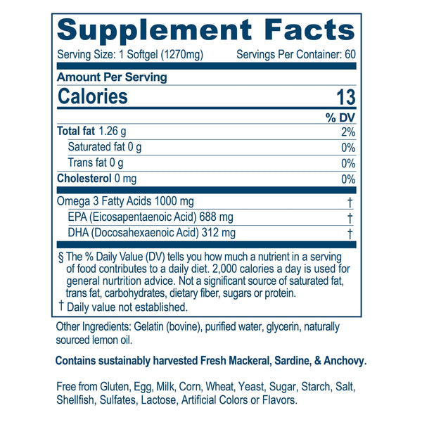 Ayush Herbs - High Omega-3™ Fish Oil