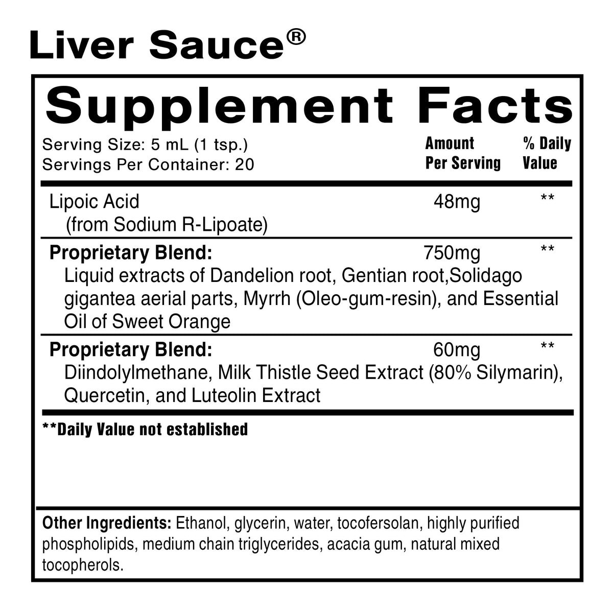Quicksilver Scientific Dr. Shade's Liver Sauce — view 2