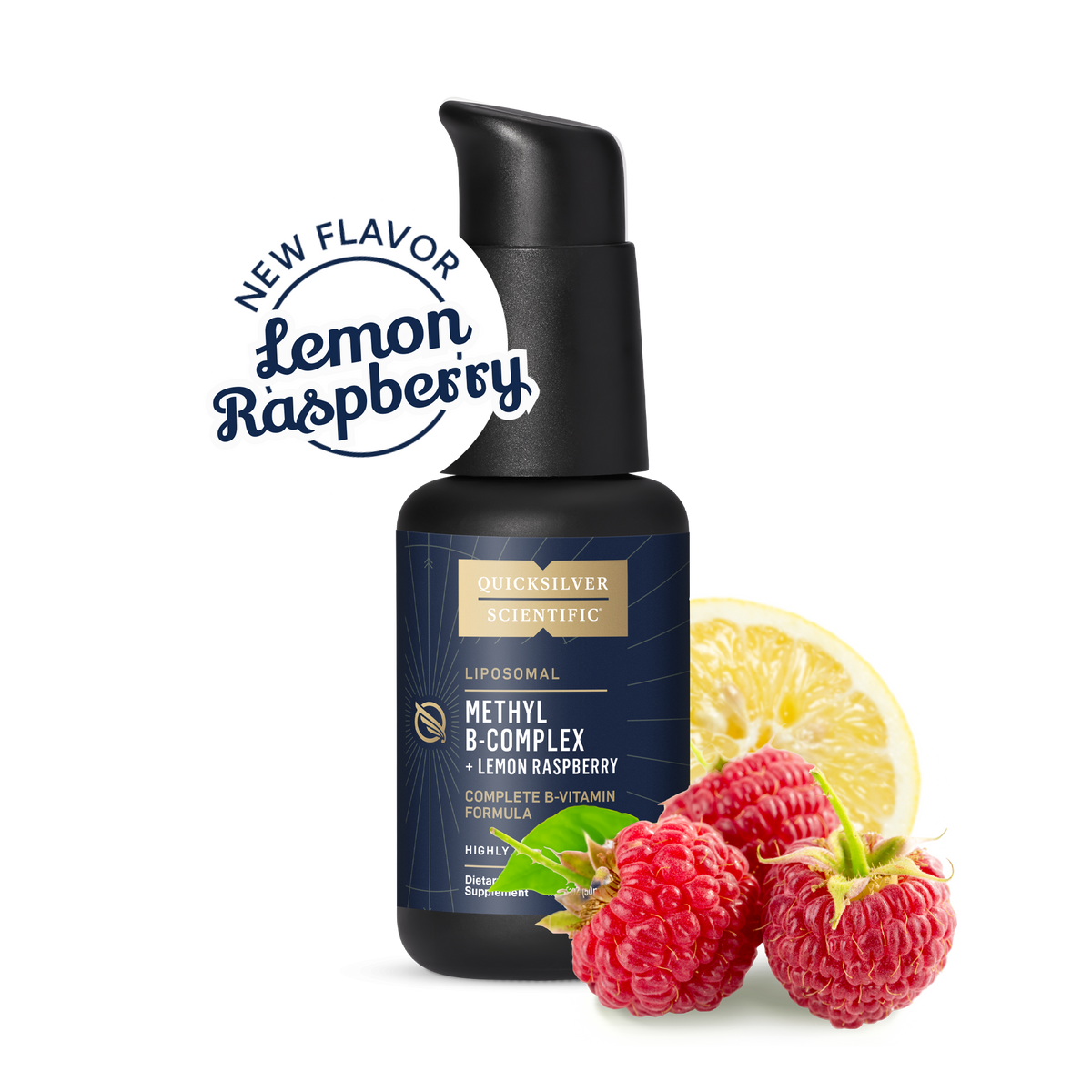 Quicksilver Scientific Liposomal Methyl B-Complex + Lemon Raspberry