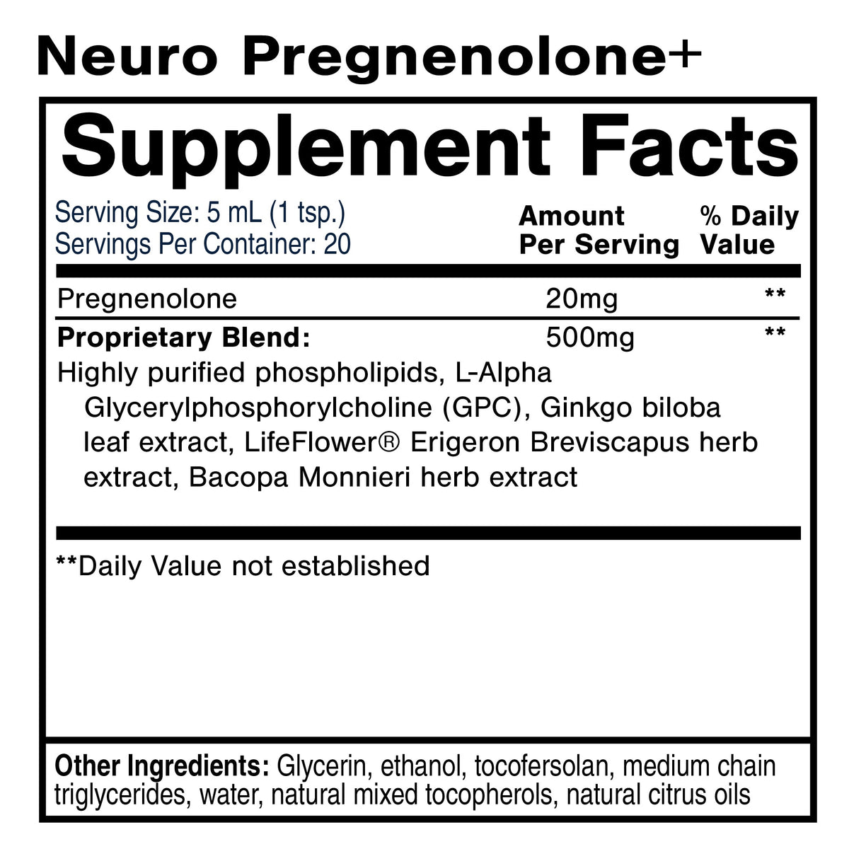 Quicksilver Scientific Neuro Pregnenolone+ — view 2