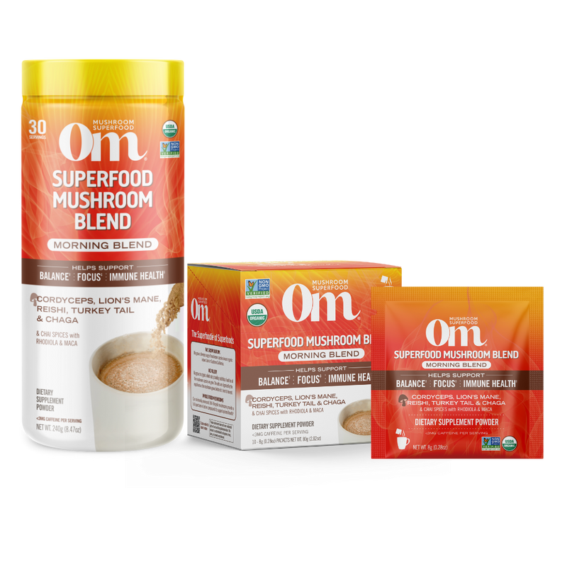 Om Organic Mushroom Nutrition - Mushroom Morning Energy Blend Powder