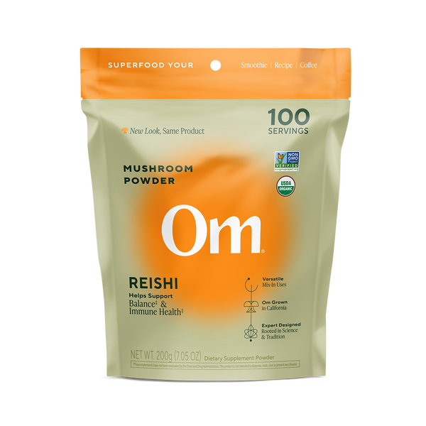 Om Organic Mushroom Nutrition - Reishi Mushroom Superfood Powder