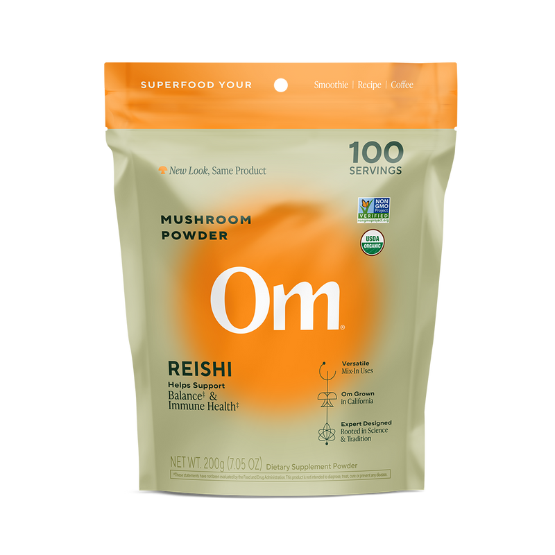 Om Organic Mushroom Nutrition - Reishi Mushroom Superfood Powder
