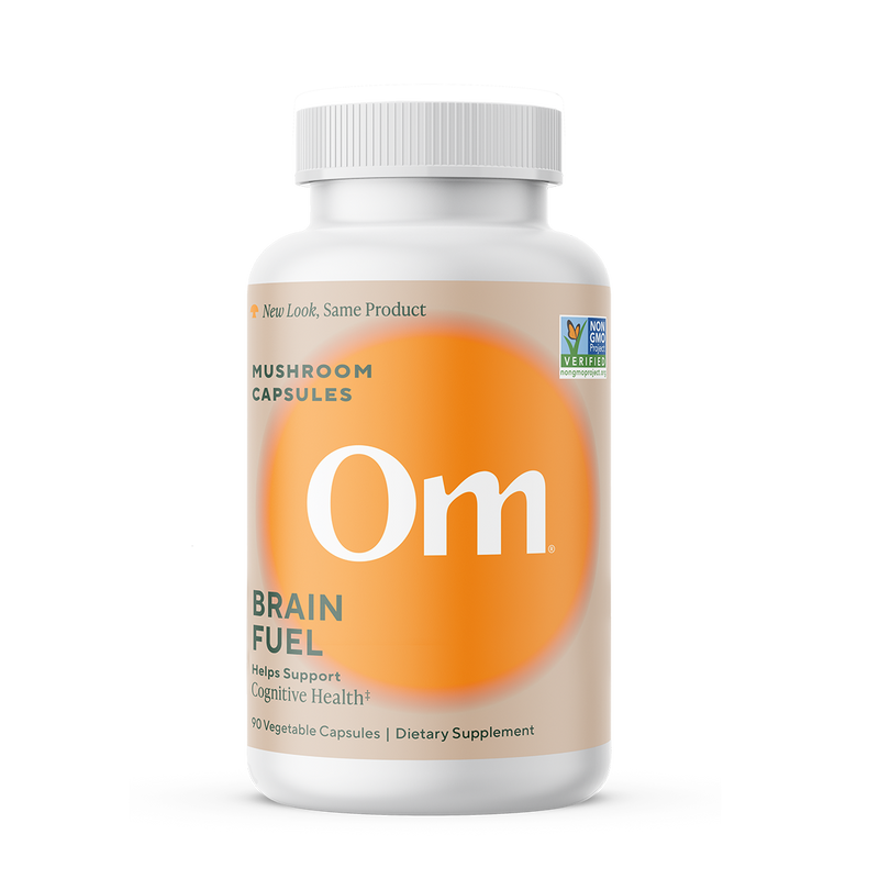 Om Organic Mushroom Nutrition - Brain Fuel Mushroom Superfood Capsules