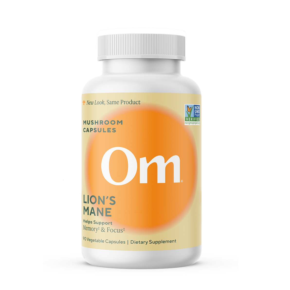 Om Organic Mushroom Nutrition Lion's Mane Mushroom Superfood Capsules