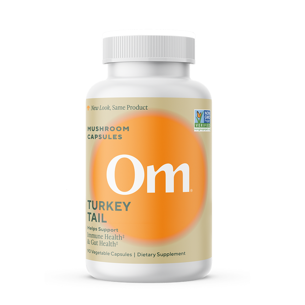 Om Organic Mushroom Nutrition - Turkey Tail Mushroom Superfood Capsules