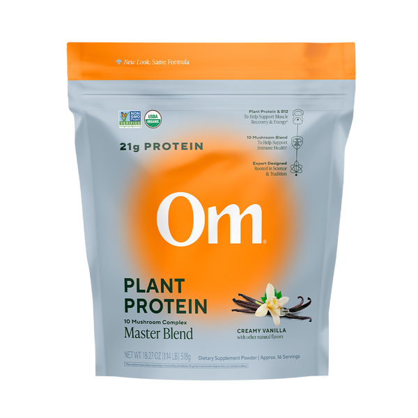 Om Organic Mushroom Nutrition - Mushroom Master Blend Vanilla Protein