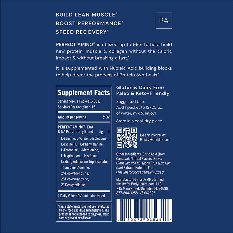 BodyHealth - PerfectAmino Powder, Strawberry