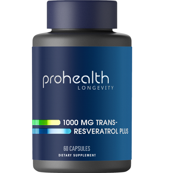 Trans-Resveratrol Plus - 1000 mg per serving, 60 capsules