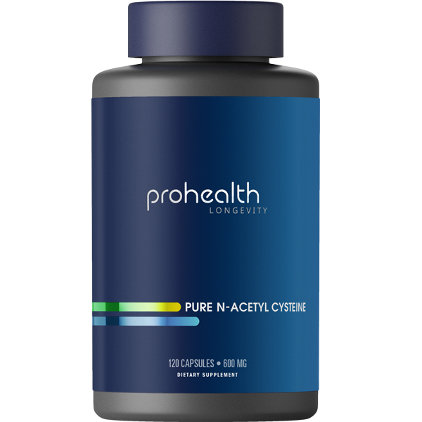 Pure N-Acetyl Cysteine - 600 mg, 120 capsules