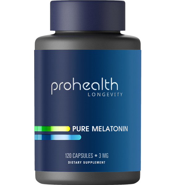 Pure Melatonin - 3 mg, 120 capsules