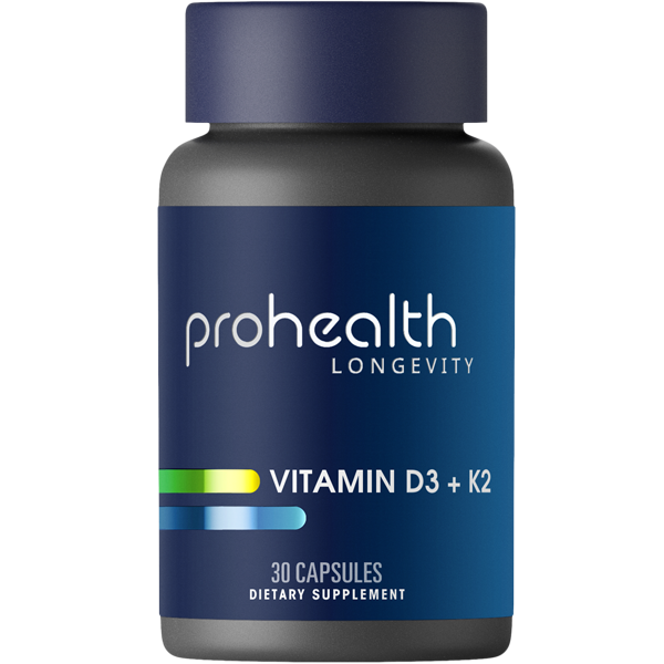 Vitamin D3 + K2 - 5,000 IU, 30 capsules