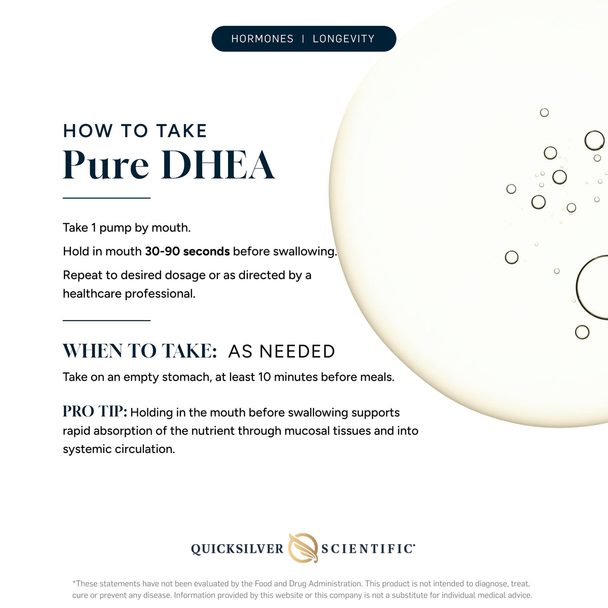 Quicksilver Scientific Pure DHEA — view 3