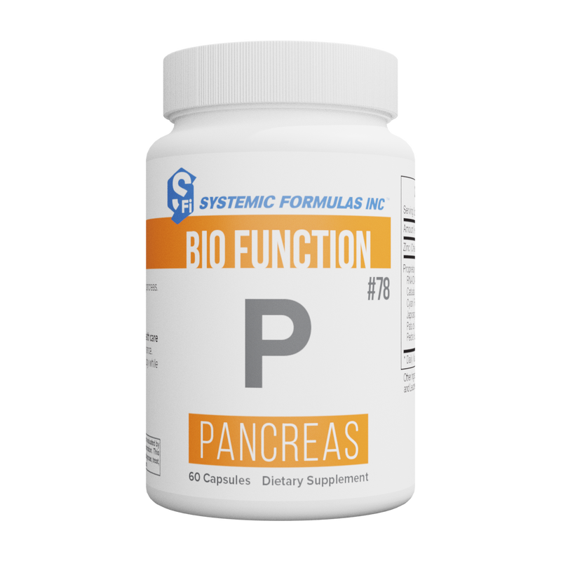 Systemic Formulas - P – Pancreas