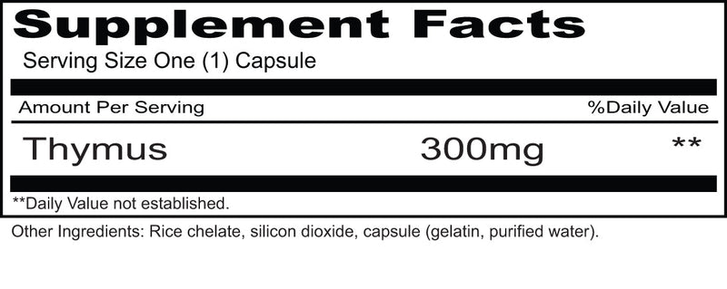 Priority One - Thymus 300mg