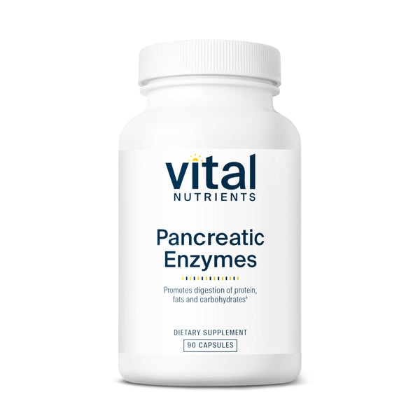 Vital Nutrients - Pancreatic Enzymes 1000mg (full strength)