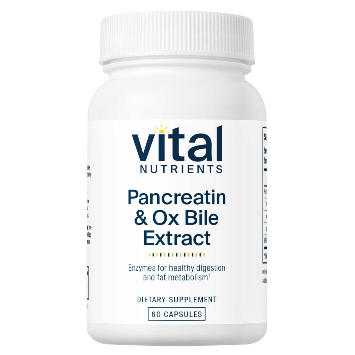 Vital Nutrients Pancreatin & Ox Bile Extract