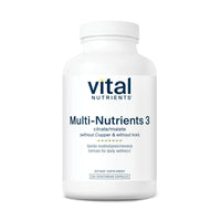 Vital Nutrients - Multi-Nutrients 3 Citrate/Malate (without Copper & without Iron)