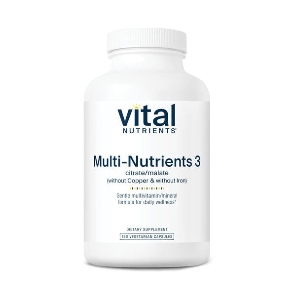 Vital Nutrients - Multi-Nutrients 3 Citrate/Malate (without Copper & without Iron)