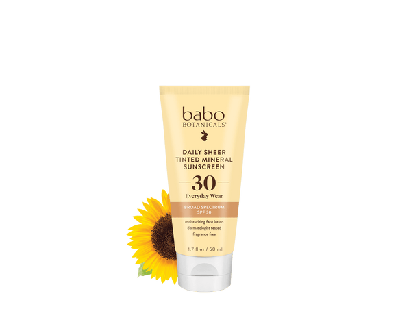 Babo Botanicals - Daily Sheer Tinted Mineral Sunscreen Lotion SPF30 - Natural Glow