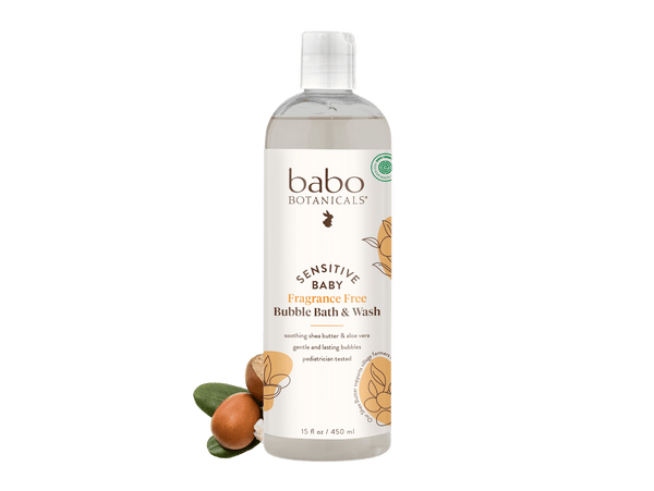 Babo Botanicals - Sensitive Baby Fragrance-Free Bubble Bath & Wash